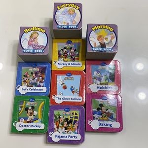 Mixed Lot of 10 Board Book Block Disney, My Block